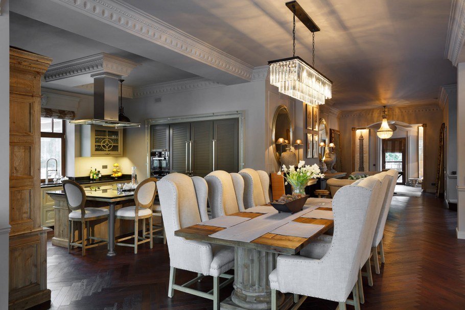 Американский стиль в интерьере загородного дома