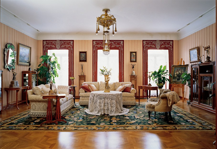 Интерьеры Бориса Дмитриева в стиле русская усадьба