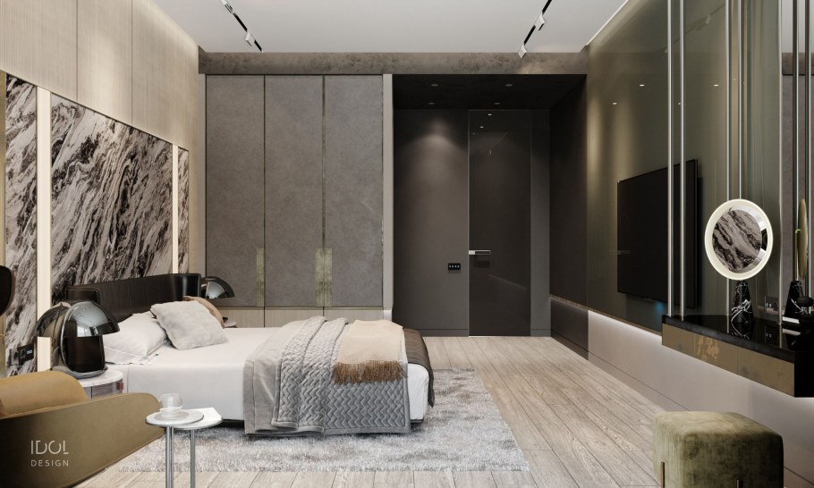 Мраморные стены в интерьере