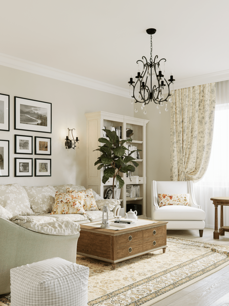 Гостиная современный Прованс