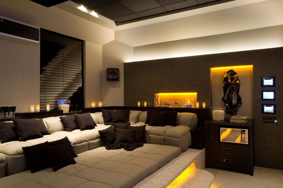 Гостиная в стиле кинотеатра