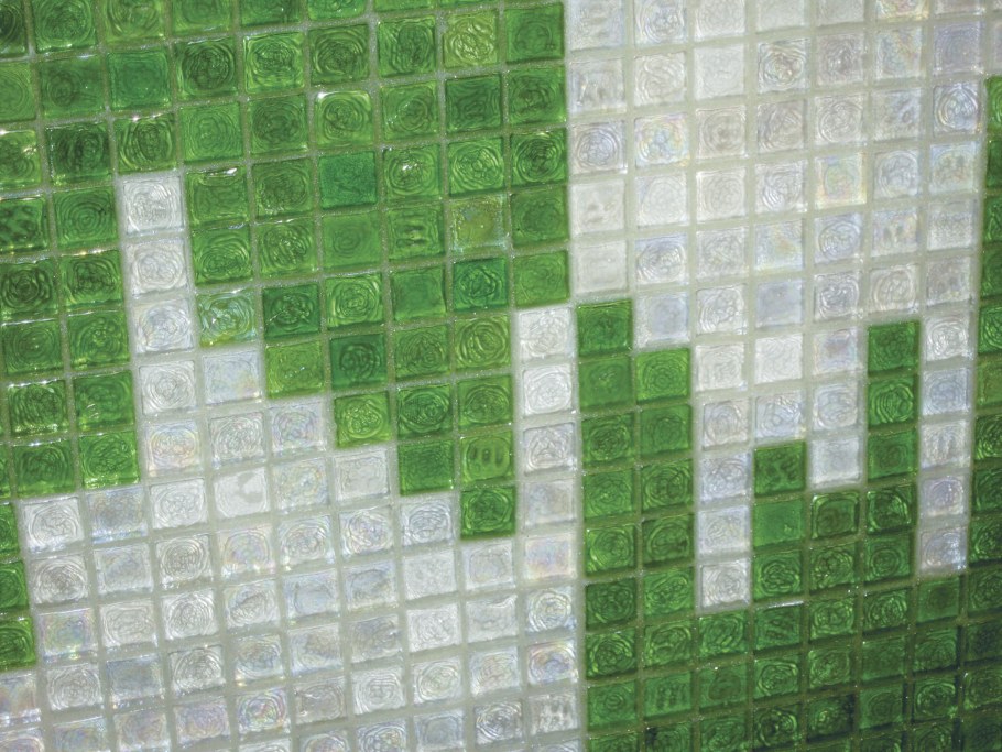 Мозаика стеклянная, 30х30х0,35 White Rose, белая