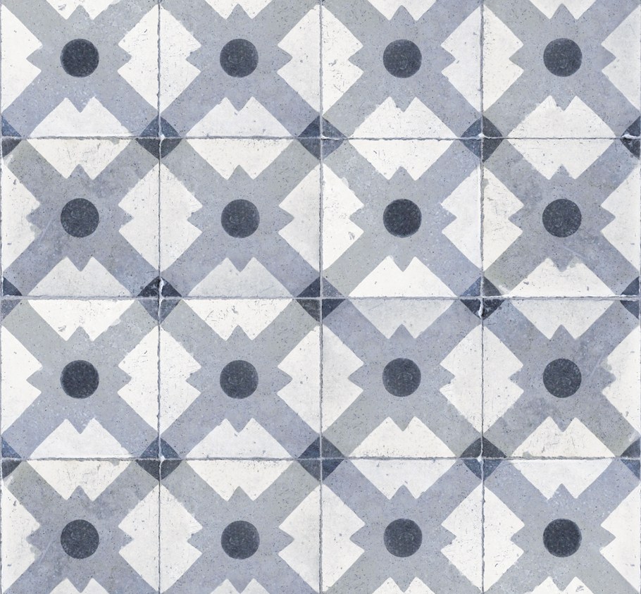 Плитка с геометрическим орнаментом