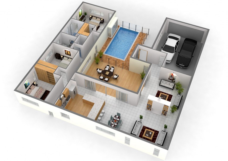 Floorplan 3d проекты
