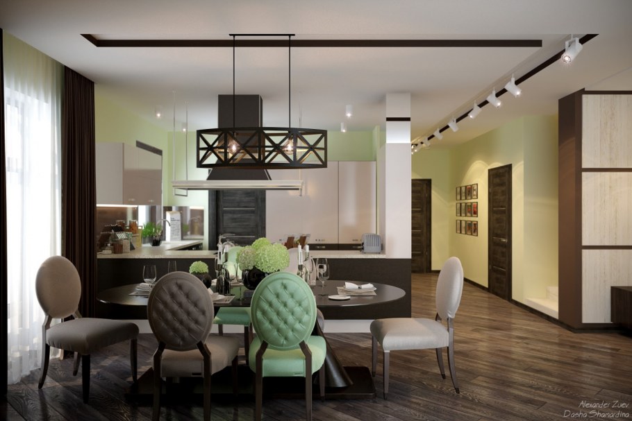 Кухня гостиная 40 м2