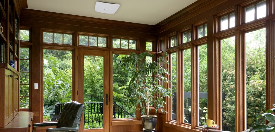 Терраса с французскими окнами