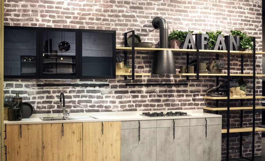 Кухонная мебель в стиле лофт