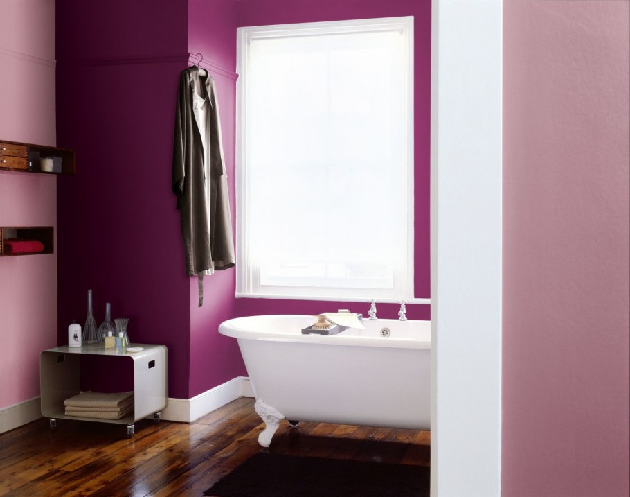 Латексная краска в ванной комнате интерьер