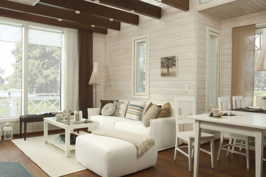 Интерьер отделка вагонкой