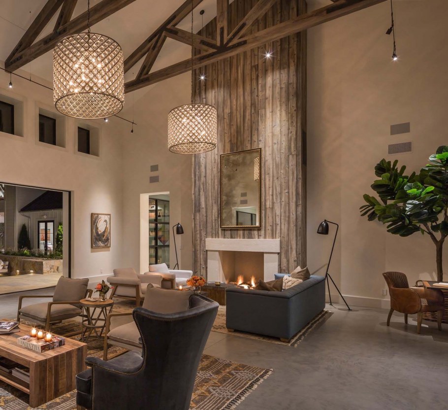 Большие квартиры в стиле Farmhouse