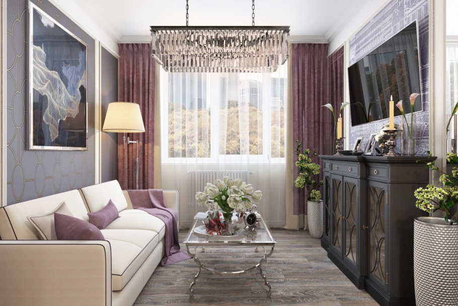 Квартира студия в стиле Неоклассика