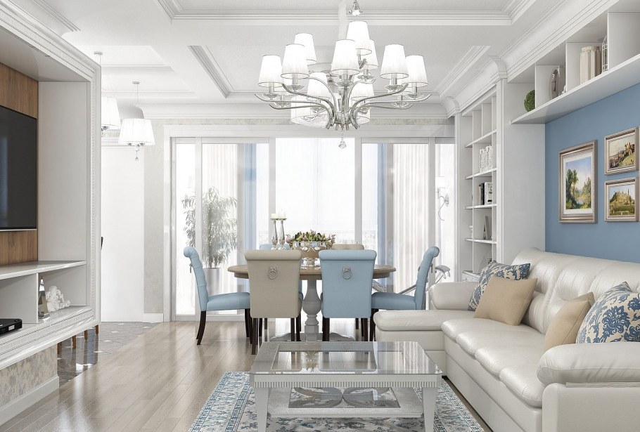 Трехкомнатная квартира в стиле Неоклассика