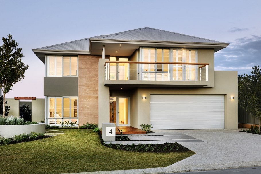 Современный двухэтажный дом