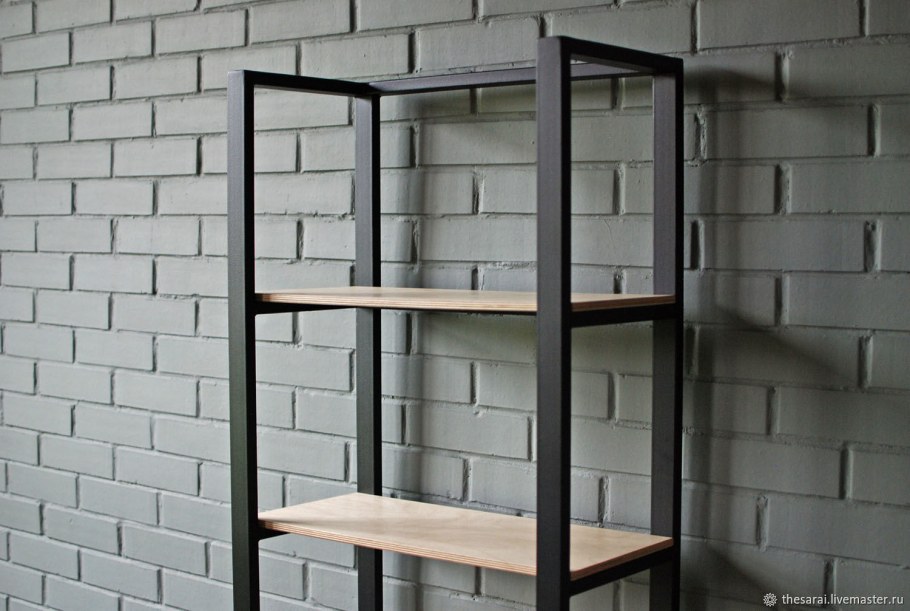 Lerberg ЛЕРБЕРГ секция полок, темно-серый60x148 см