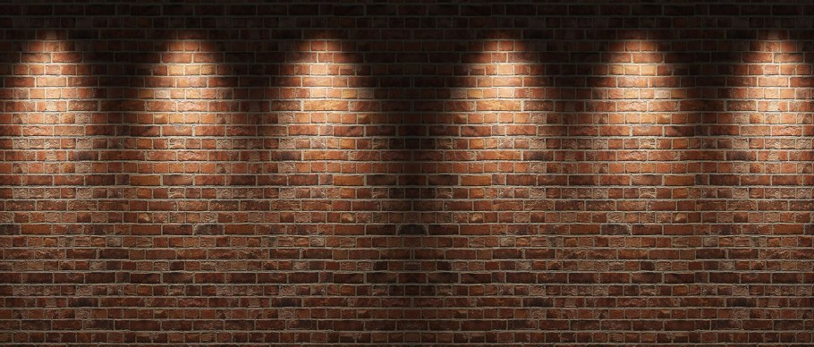 Кирпичная стена коричневая