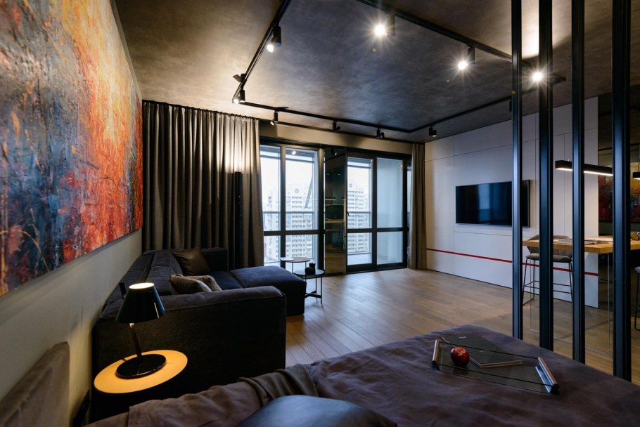 Гостиная в урбанистическом стиле