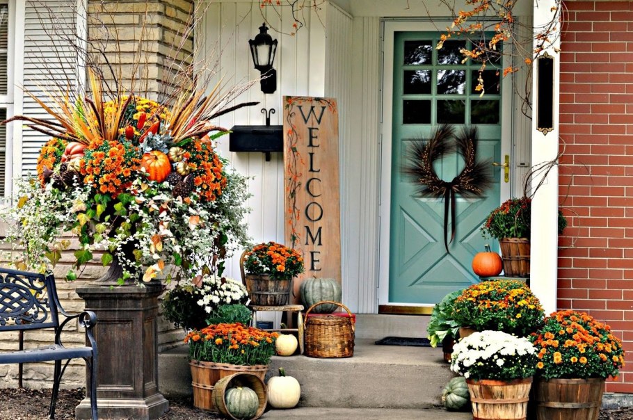 Осенний декор крыльца