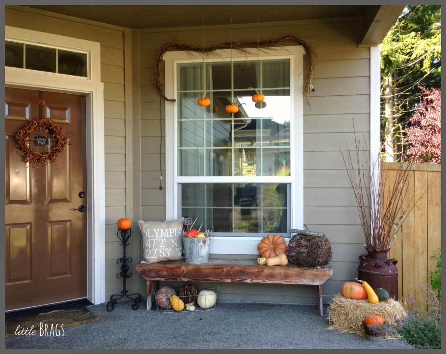 Осеннее украшение балкона