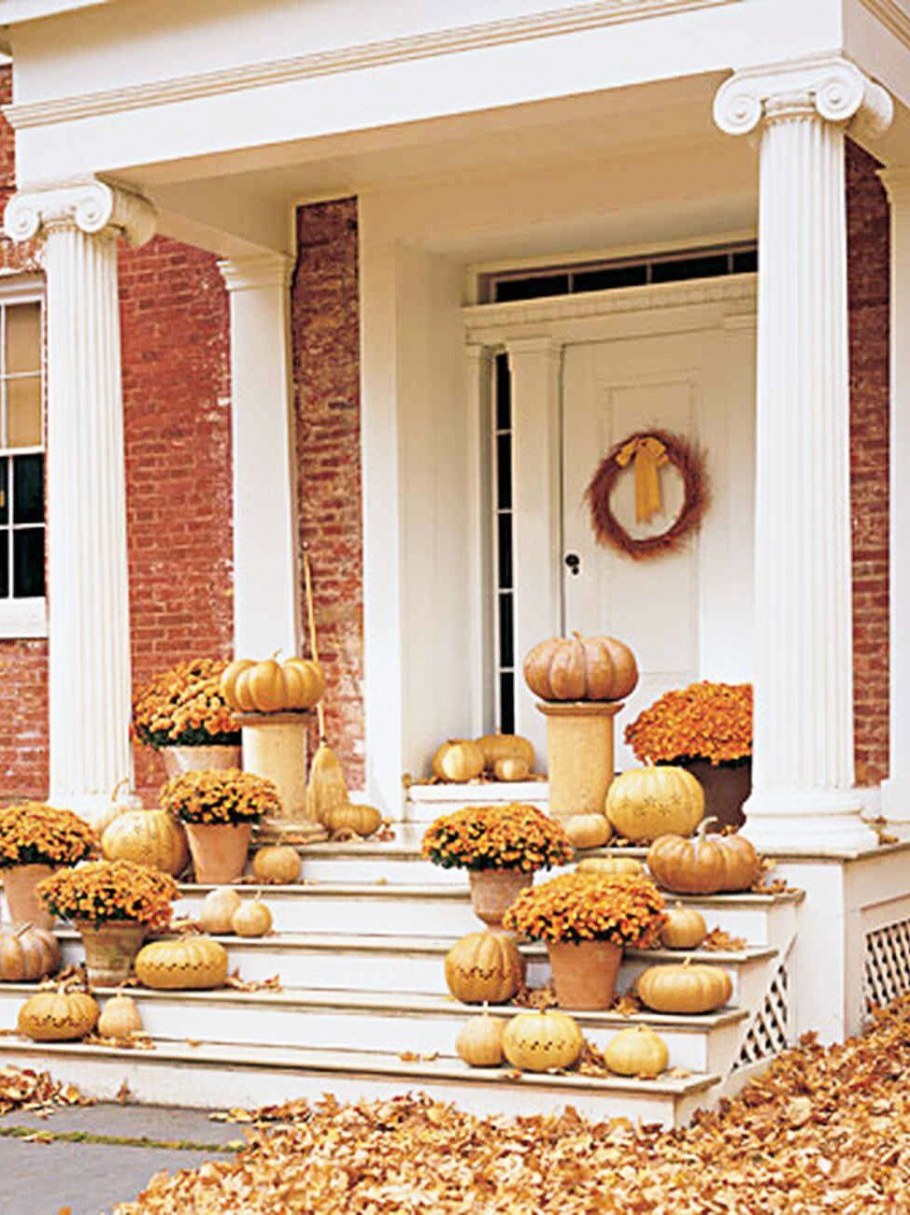 Осенний декор крыльца