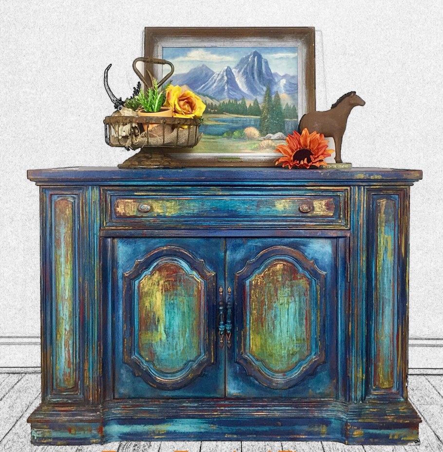 Роспись мебели в стиле бохо