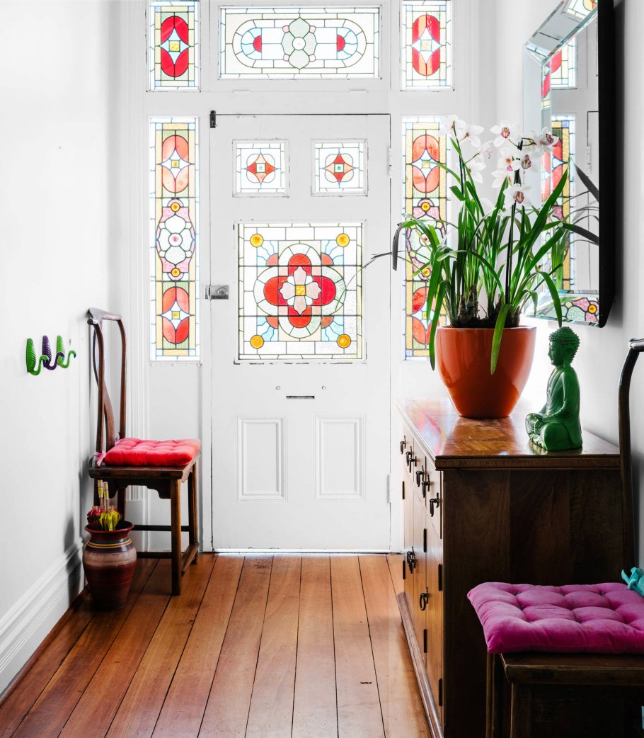 Витражи в скандинавском стиле интерьера