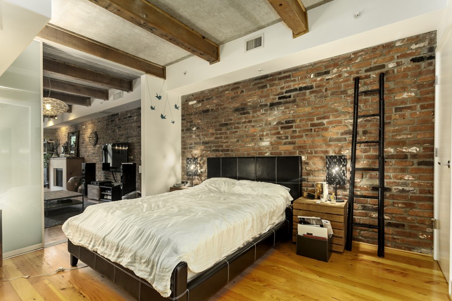 Спальня в стиле лофт 14 кв.м