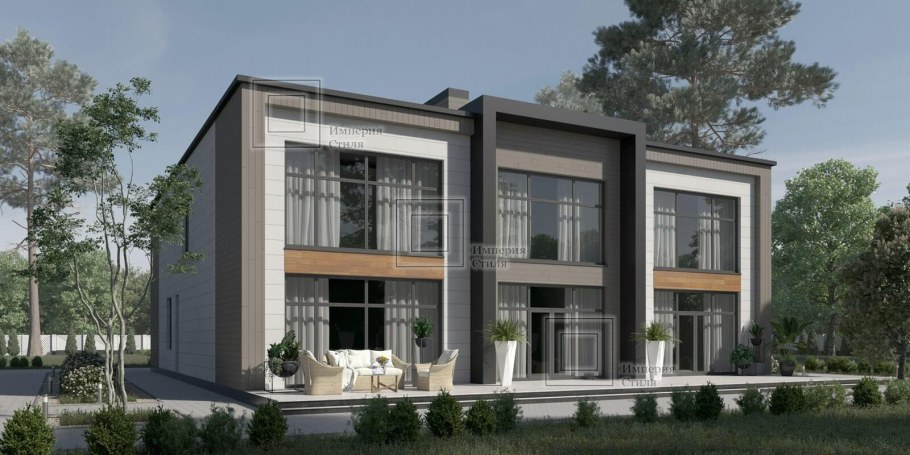 Дома с плоской крышей и панорамными окнами проекты