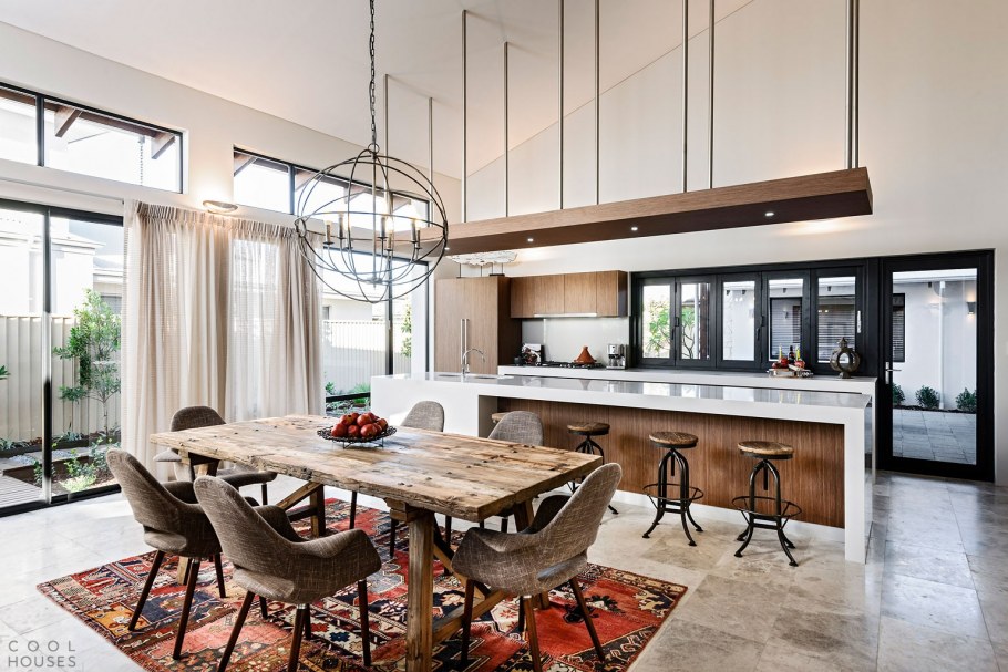 Кухня гостиная столовая лофт лофт