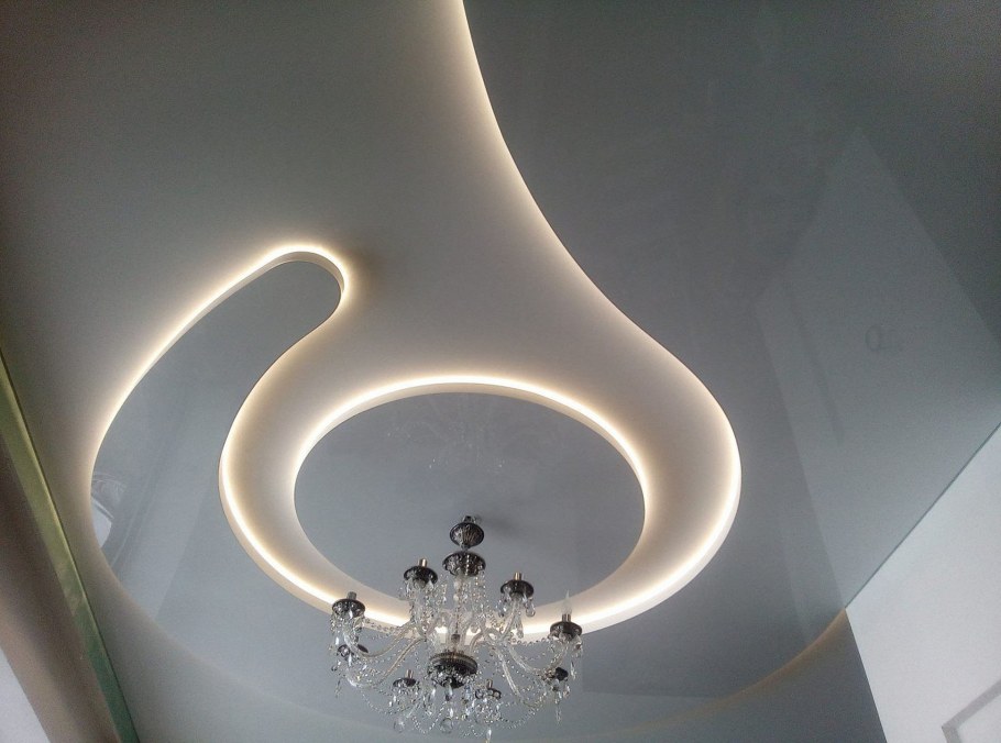 Многоуровневые натяжные потолки