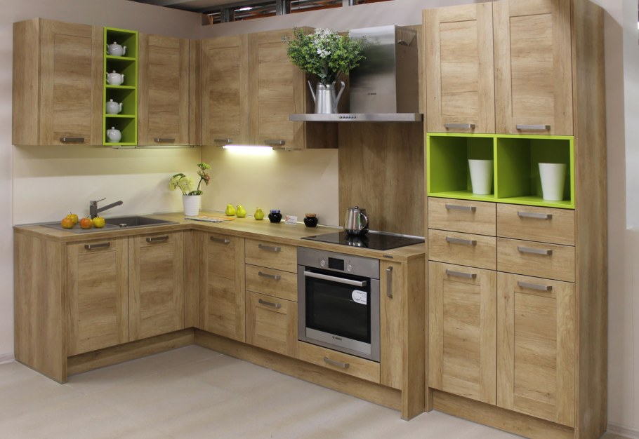 Кухни трио Шервуд дуб сонома