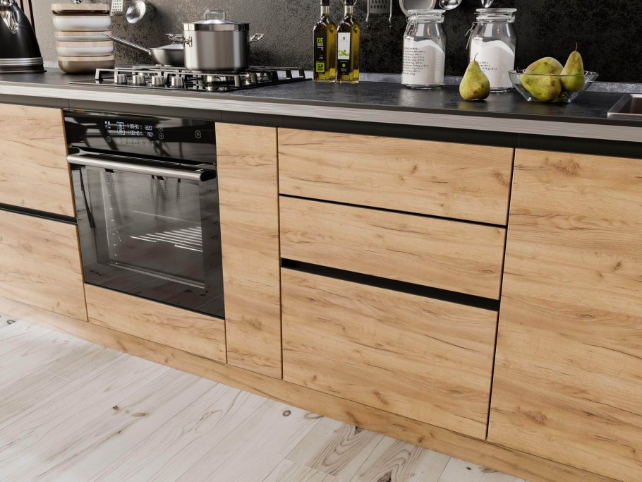 Кухня трио Шервуд дуб