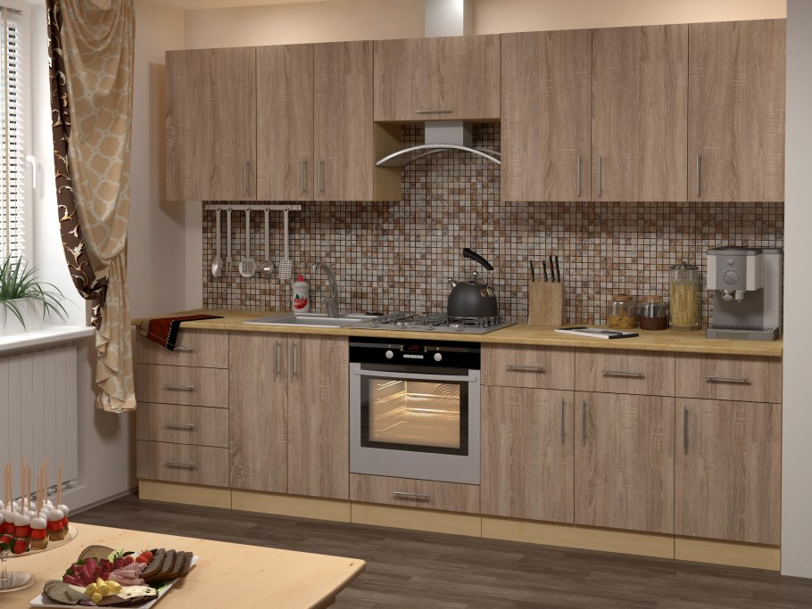 Дуб Галифакс олива кухня