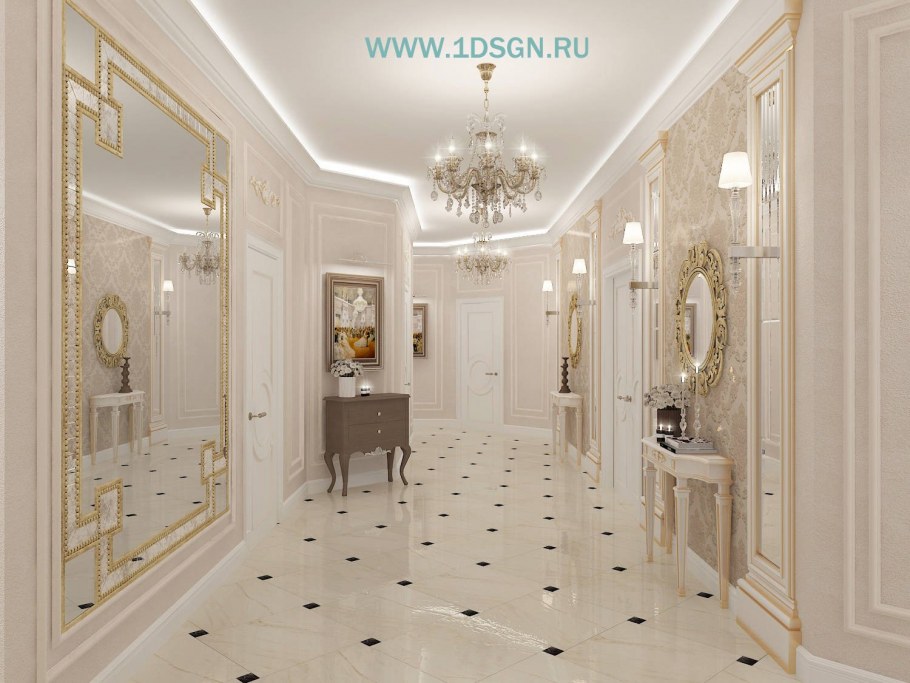 Холл в классическом стиле