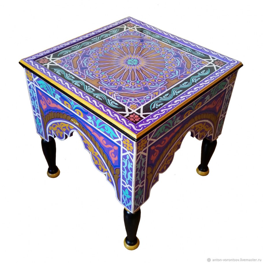 Кофейный Маррок марокканский столик