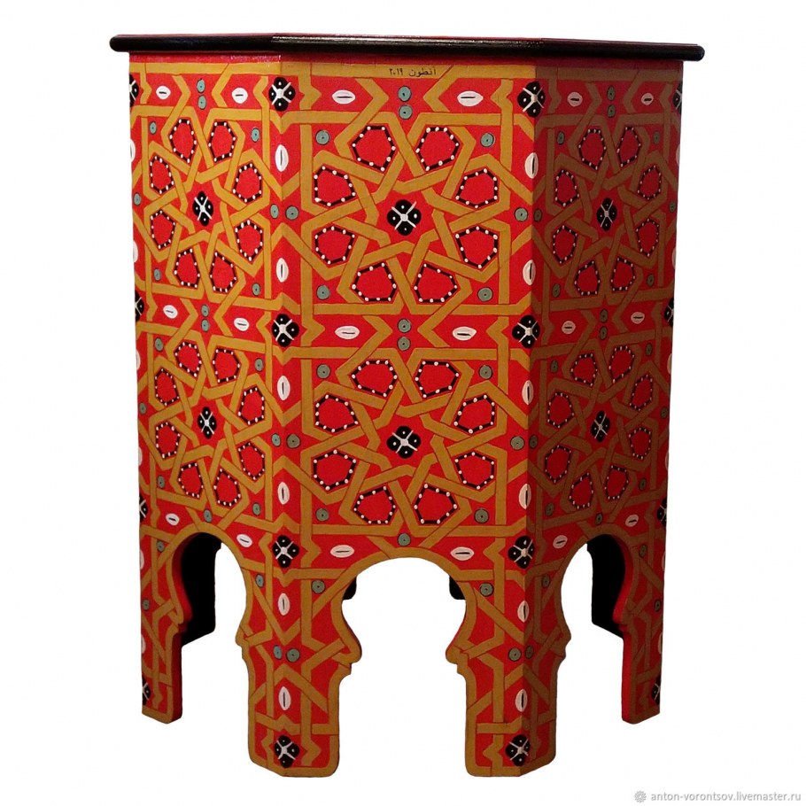 Кофейный Маррок марокканский столик