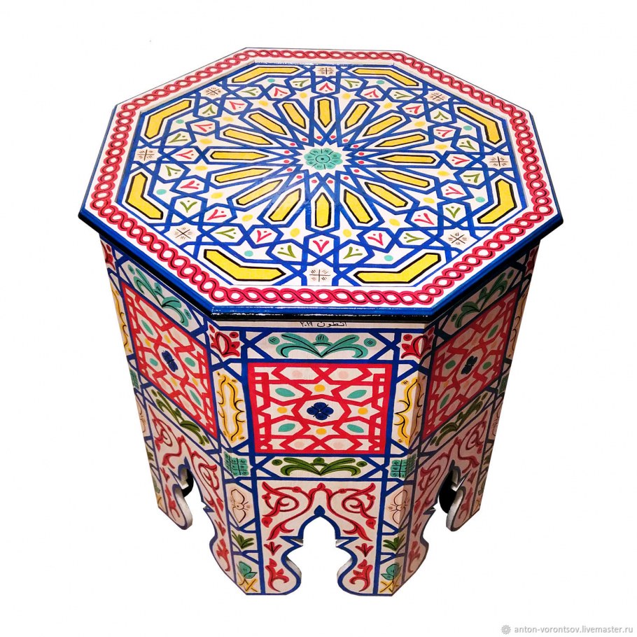 Кофейный Маррок марокканский столик