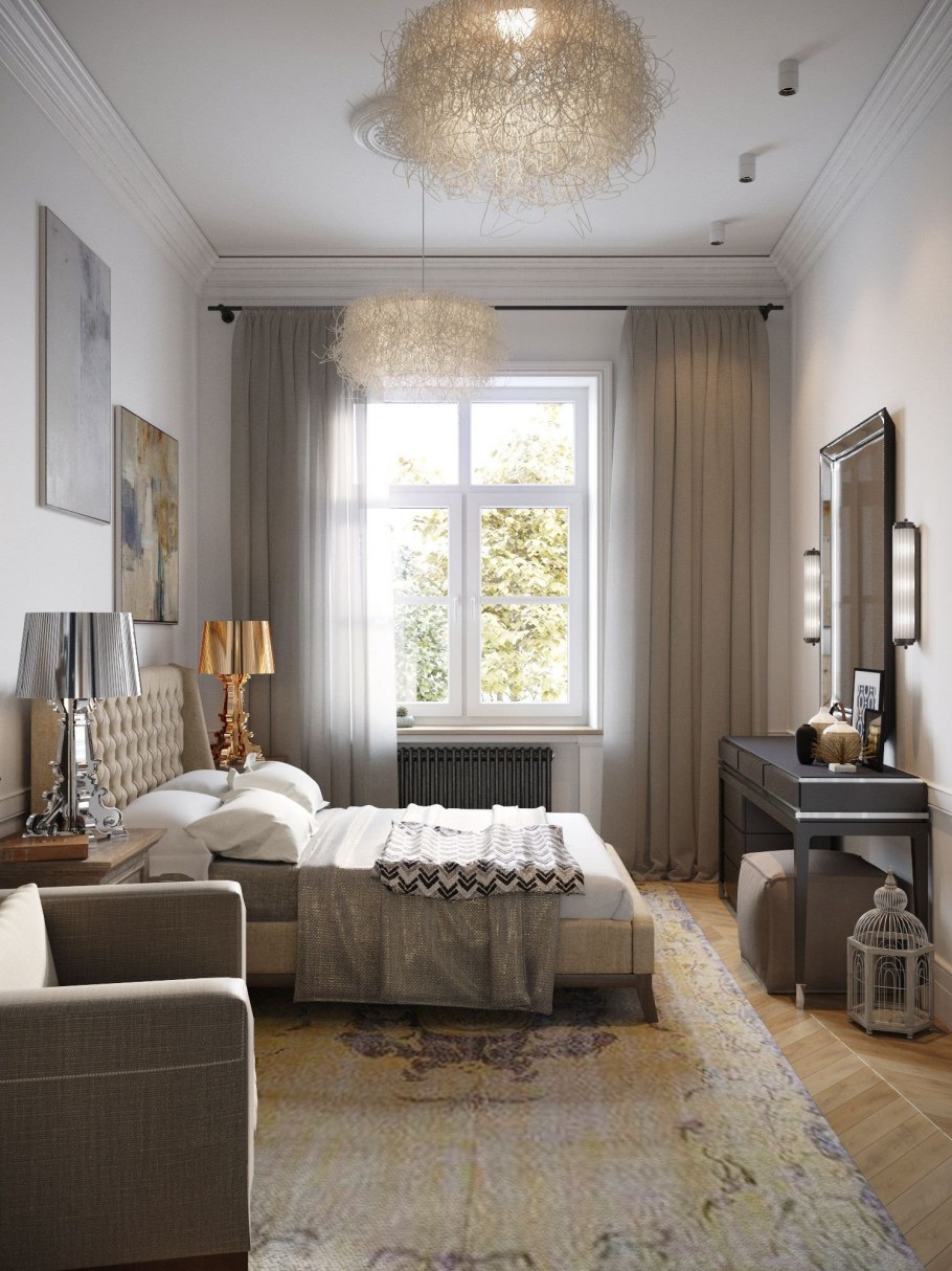 Светлая гостиная в скандинавском стиле