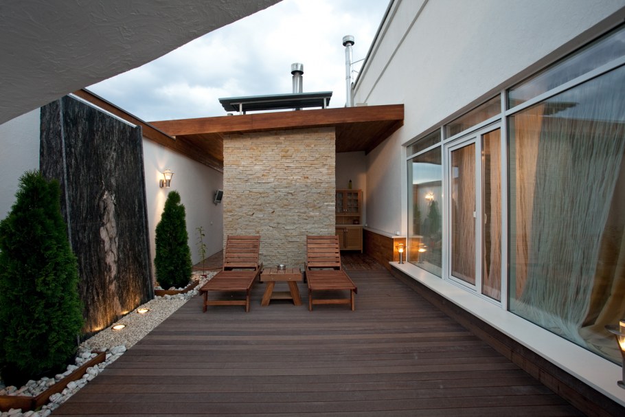 Терраса на втором этаже