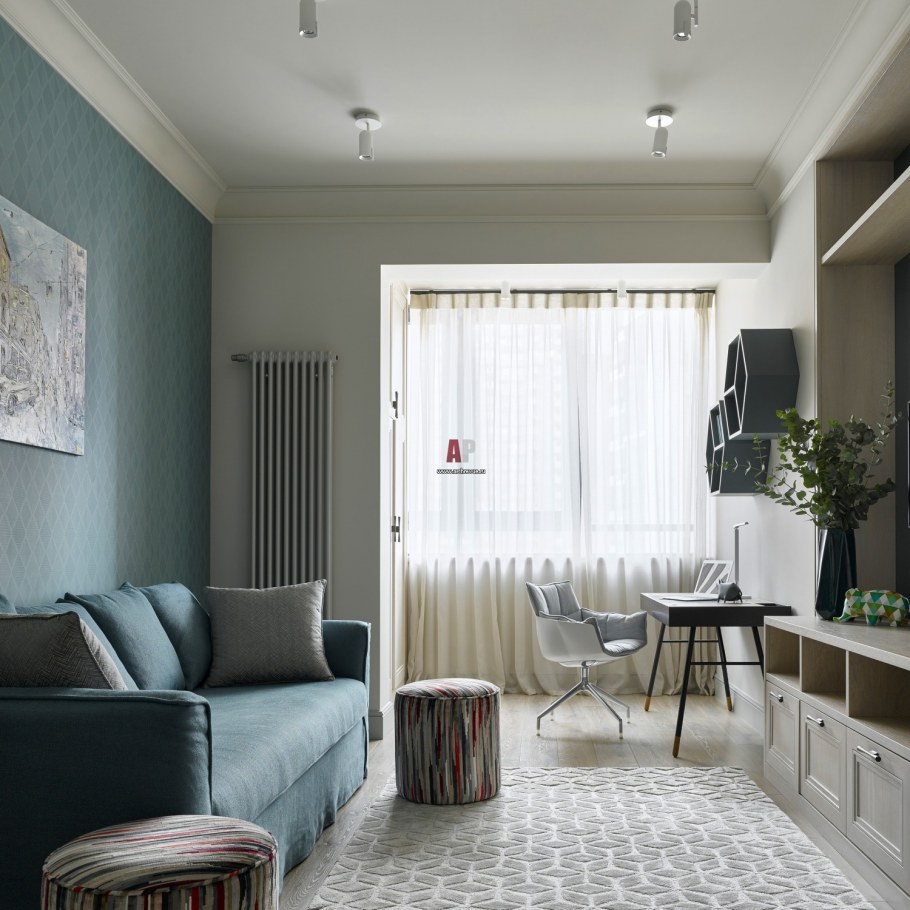 Интерьер квартиры в серых тонах