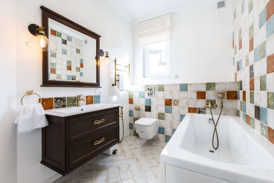 Отделка ванной комнаты в средиземноморском стиле