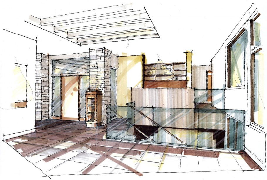 Архитектурная подача интерьера