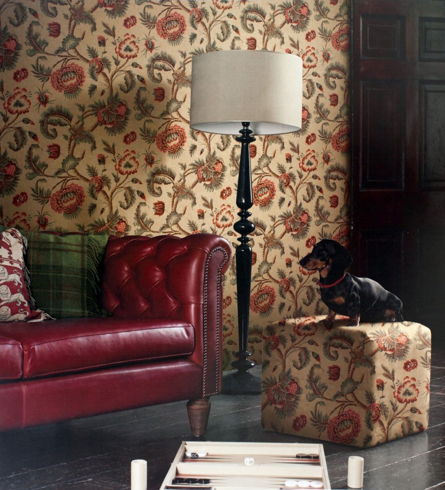 Стены обитые гобеленом