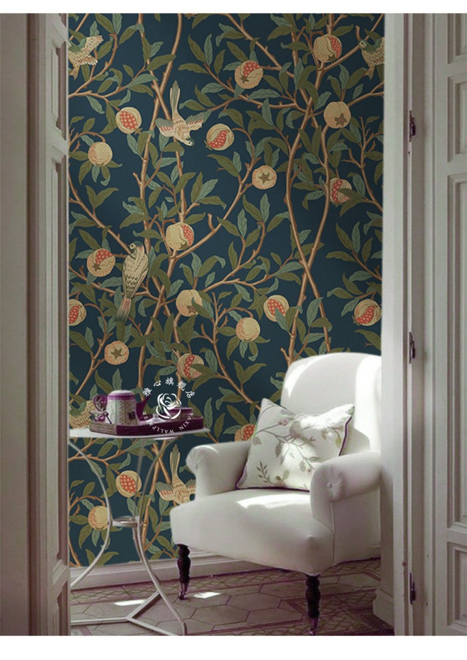 Обои с гранатом для стен