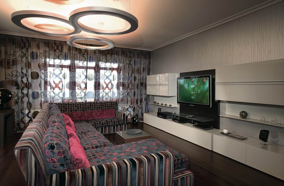 Гостиная комната в обычной квартире