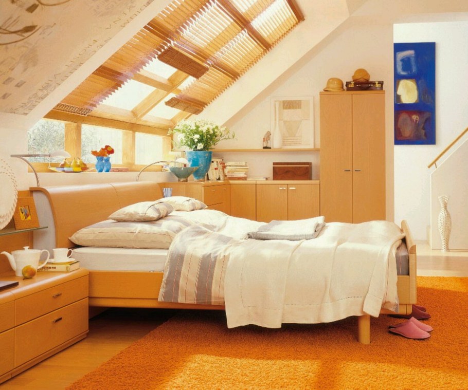 Спальня на мансарде