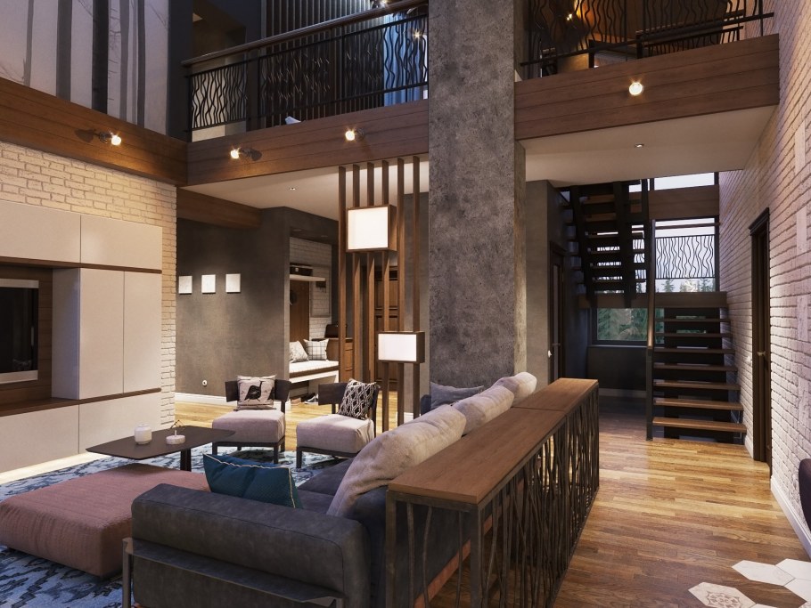 Интерьеры и планировки таунхаусов