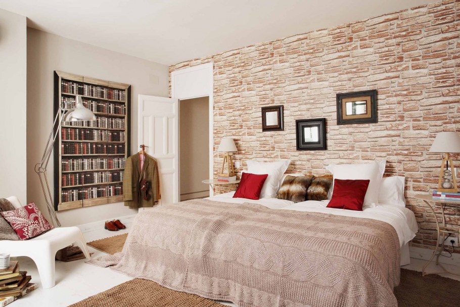 Спальня в стиле лофт 18 кв