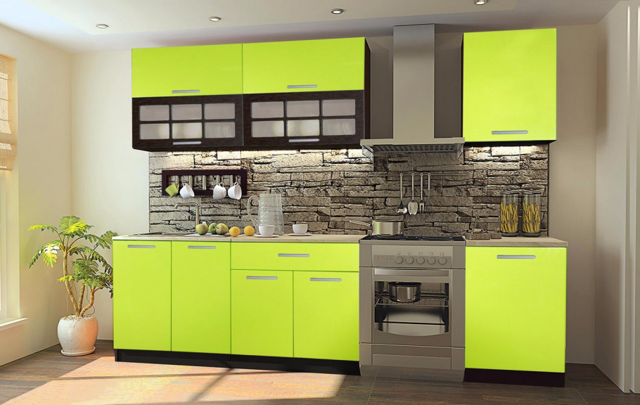 Оливия кухня зеленая