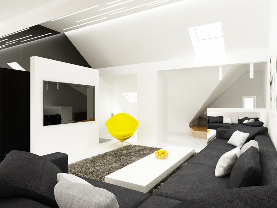 Гостиная интерьер Минимализм таунхаус