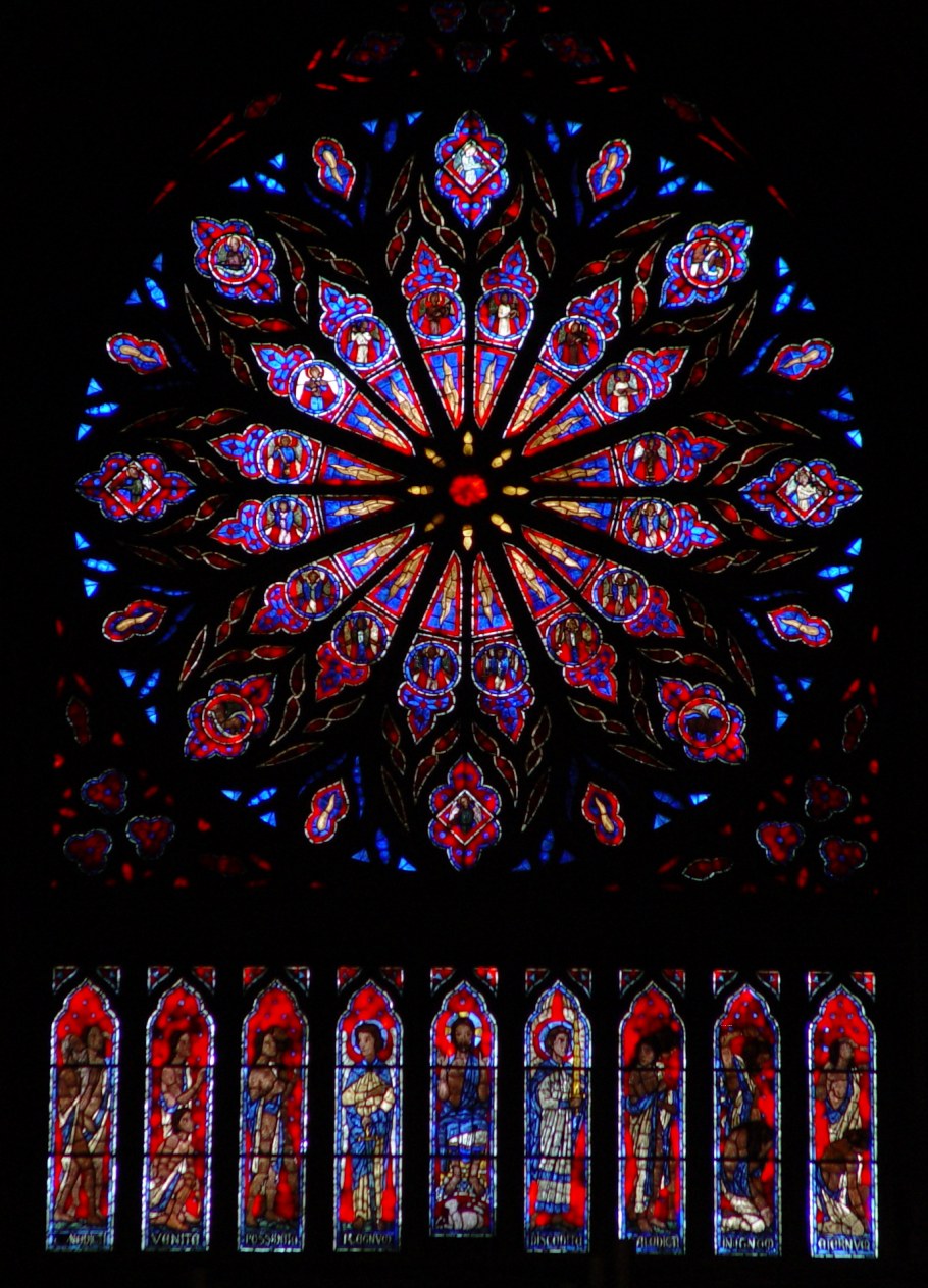Окна розы готических соборов